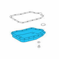 OEM 2021 Toyota C-HR Transmission Pan Diagram - 35106-28100