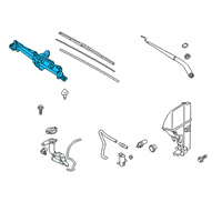 OEM 2020 Kia K900 Windshield Wiper Motor & Link Assembly Diagram - 98100J6000