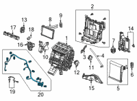 OEM Honda Civic SUB-HARNESS, A/C Diagram - 80650-T21-A40