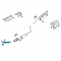 OEM 2018 Kia Rio Front Muffler Assembly Diagram - 28610H9200