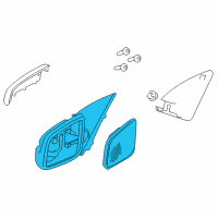 OEM 2015 Chevrolet Caprice Mirror Assembly Diagram - 92260413