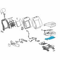 OEM Buick Regal Seat Cushion Heater Diagram - 22806765