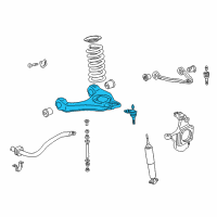 OEM 2003 Cadillac Escalade ESV Lower Control Arm Diagram - 12475479