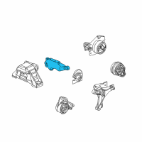 OEM 2012 GMC Terrain Front Mount Bracket Diagram - 15854396