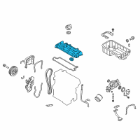 OEM 2010 Kia Soul Cover Assembly-Rocker Diagram - 2241023310