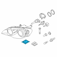 OEM 2010 BMW X6 Control Unit Xenon Light Diagram - 63-11-7-248-050