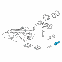 OEM BMW X6 Bulb Socket, Side Marker Light Diagram - 63-11-7-204-273