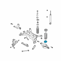 OEM 2006 Infiniti FX35 Seat-Rubber, Rear Spring Diagram - 55036-WL000