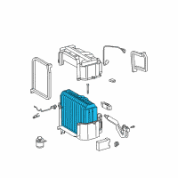 OEM 2004 Toyota Tacoma Evaporator Core Diagram - 88501-04030