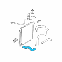 OEM 2008 Ford Explorer Sport Trac Lower Hose Diagram - 8L2Z-8286-B