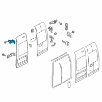 OEM Ford Transit Connect Upper Hinge Diagram - 9T1Z-6126800-E