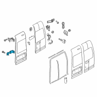 OEM 2013 Ford Transit Connect Upper Hinge Diagram - 9T1Z-6126800-A