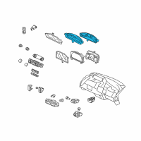 OEM 2010 Honda Civic Speedometer Assembly Diagram - 78120-SNC-A13