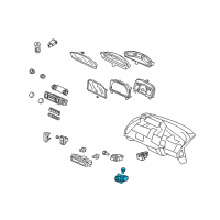 OEM 2008 Honda Civic Switch Assembly, Hazard (Blue Gun Metallic) Diagram - 35510-SNA-A01ZD