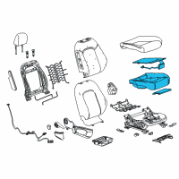 OEM 2016 Buick Encore Seat Cushion Pad Diagram - 95077997