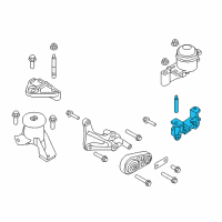 OEM Mercury Transmission Mount Bracket Diagram - BE5Z-6038-B