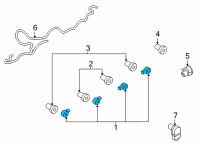 OEM Ford Bronco SENSOR - PARKING AID SYSTEM Diagram - LU5Z-15K859-AAPTM