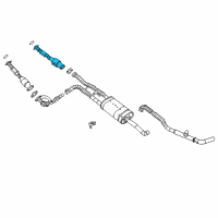 OEM 2016 Nissan NV3500 Front Exhaust Tube Assembly Diagram - 20010-1PD0A