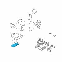 OEM 2011 Kia Rio Heater-Front Seat Cushion Diagram - 881601G000
