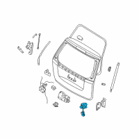 OEM Kia Sedona Back Door Key Sub Set Diagram - 812504DD00