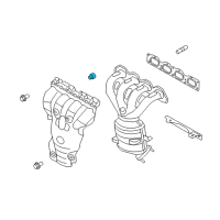 OEM Saturn Astra Exhaust Manifold Nut Diagram - 55557769