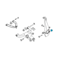 OEM 2015 Nissan Xterra Nut-Knuckle Spindle Diagram - 40262-7S100