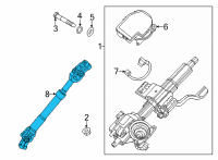 OEM 2022 Hyundai Elantra Joint Assembly-STRG Diagram - 56400-AA000