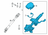 OEM Hyundai Elantra COLUMN ASSY-STEERING Diagram - 56310-BY050