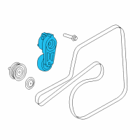 OEM Jeep Grand Cherokee TENSIONER-Chain Diagram - 53021582AD