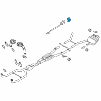 OEM 2015 BMW 650i xDrive Rubber Mounting Diagram - 18-30-7-551-543