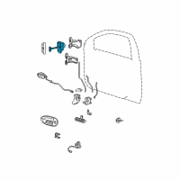 OEM 1998 Mercury Sable Door Check Diagram - F6DZ5422886A