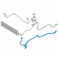 OEM 2013 BMW ActiveHybrid 7 Coolant Hose Diagram - 17-12-7-610-711