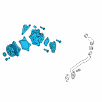OEM Chevrolet Spark Water Pump Assembly Diagram - 12681169