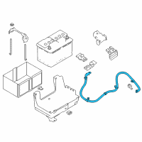 OEM 2020 Nissan Titan Cable Assy-Battery Earth Diagram - 24080-EZ01B