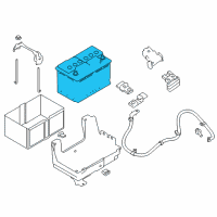 OEM 2019 Nissan Titan Batteries Diagram - 244109FT0A