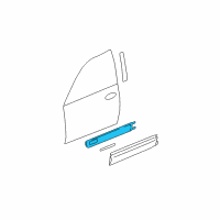 OEM Chevrolet Trailblazer EXT Side Molding Diagram - 88937015