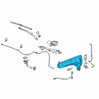 OEM 2011 Cadillac SRX Washer Reservoir Diagram - 22927764