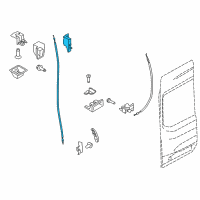 OEM 2020 Ford Transit-150 Upper Latch Diagram - EK4Z-6143287-A