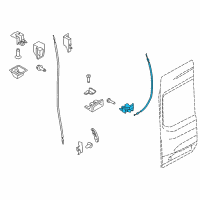 OEM Ford Transit-250 Lower Latch Diagram - BK3Z-61431A03-D