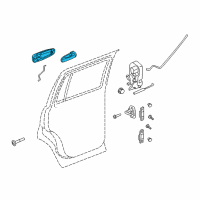 OEM 2007 Chrysler Aspen Handle-Exterior Door Diagram - 1EH601WGAA