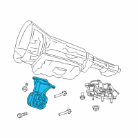 OEM Ram 3500 Bracket-Engine Mount Diagram - 52121815AC