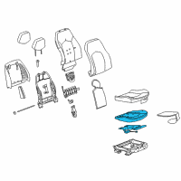 OEM Cadillac CTS Seat Cushion Pad Diagram - 19210876