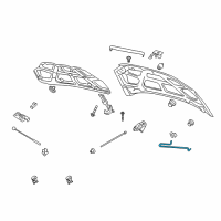 OEM 2007 Chevrolet Aveo Rod, Hood Hold Open Diagram - 96476588