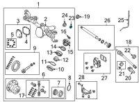 OEM 2019 Jeep Wrangler Seal-Axle Drive Shaft Diagram - 68388747AA