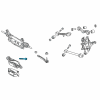 OEM 2010 Toyota Prius Axle Beam Bolt Diagram - 90119-14131