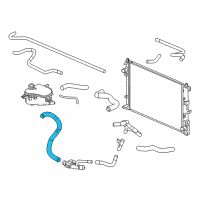 OEM Honda Civic Hose A, Water Lower Diagram - 19502-5AA-A00