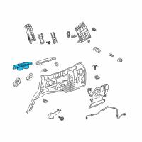 OEM 2011 Toyota Land Cruiser Cup Holder Diagram - 66992-60010-E0