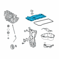 OEM 2016 Lexus NX200t Cover Sub-Assembly, Cylinder Diagram - 11201-0V010