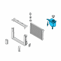 OEM 2011 BMW 528i Coolant Expansion Tank Diagram - 17-13-7-647-284