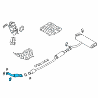 OEM 2021 Kia Seltos Front Muffler Assembly Diagram - 28610J9120
